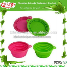 Vários tamanhos coloridos de alta qualidade Silicone Pet Bowl